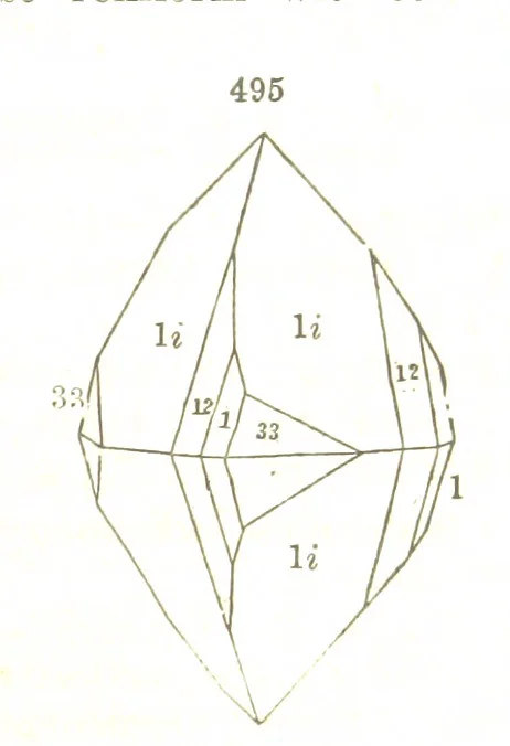 An illustration from A System of Mineralogy, comprising the most recent discoveries ... Fourth edition, rewritten, rearranged, and enlarged, 1854, leaf 675