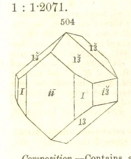 An illustration from A System of Mineralogy, comprising the most recent discoveries ... Fourth edition, rewritten, rearranged, and enlarged, 1854, leaf 684
