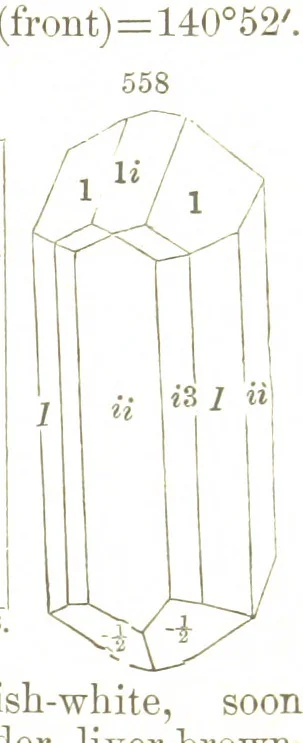 An illustration from A System of Mineralogy, comprising the most recent discoveries ... Fourth edition, rewritten, rearranged, and enlarged, 1854, leaf 743