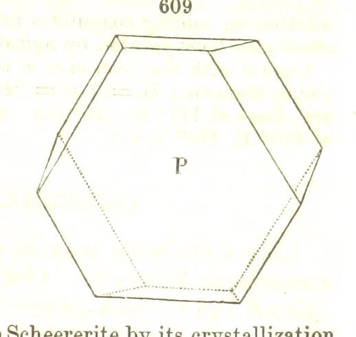 An illustration from A System of Mineralogy, comprising the most recent discoveries ... Fourth edition, rewritten, rearranged, and enlarged, 1854, leaf 801