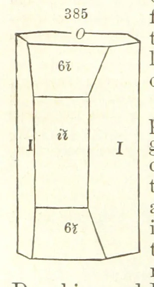 An illustration from A System of Mineralogy. Descriptive Mineralogy ... By J. D. Dana ... aided by George Jarvis Brush ... Fifth edition. Rewritten and enlarged, etc, 1868, leaf 466