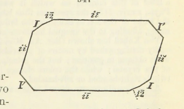 An illustration from A System of Mineralogy ... Fifth edition, rewritten and enlarged ... With three appendixes and corrections. (Appendix I., 1868-1872, by G. J. Brush. Appendix II., 1872-1875, and Appendix III., 1875-1882, by E. S. Dana.), 1883, leaf 431