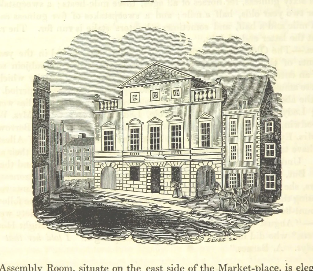 An illustration from The History and Gazetteer of the County of Derby: drawn up from actual observation, and the best authorities; containing a variety of geological, mineralogical, commercial and statistical information. Illustrated by a map of the county, and numerous copper-plate and wood engravings by the first artists. The materials collected by the publisher, S. Glover. Edited by Thomas Noble, 1831, leaf 484