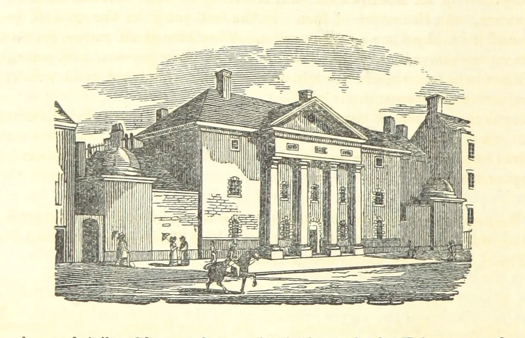 An illustration from The History and Gazetteer of the County of Derby: drawn up from actual observation, and the best authorities; containing a variety of geological, mineralogical, commercial and statistical information. Illustrated by a map of the county, and numerous copper-plate and wood engravings by the first artists. The materials collected by the publisher, S. Glover. Edited by Thomas Noble, 1831, leaf 500