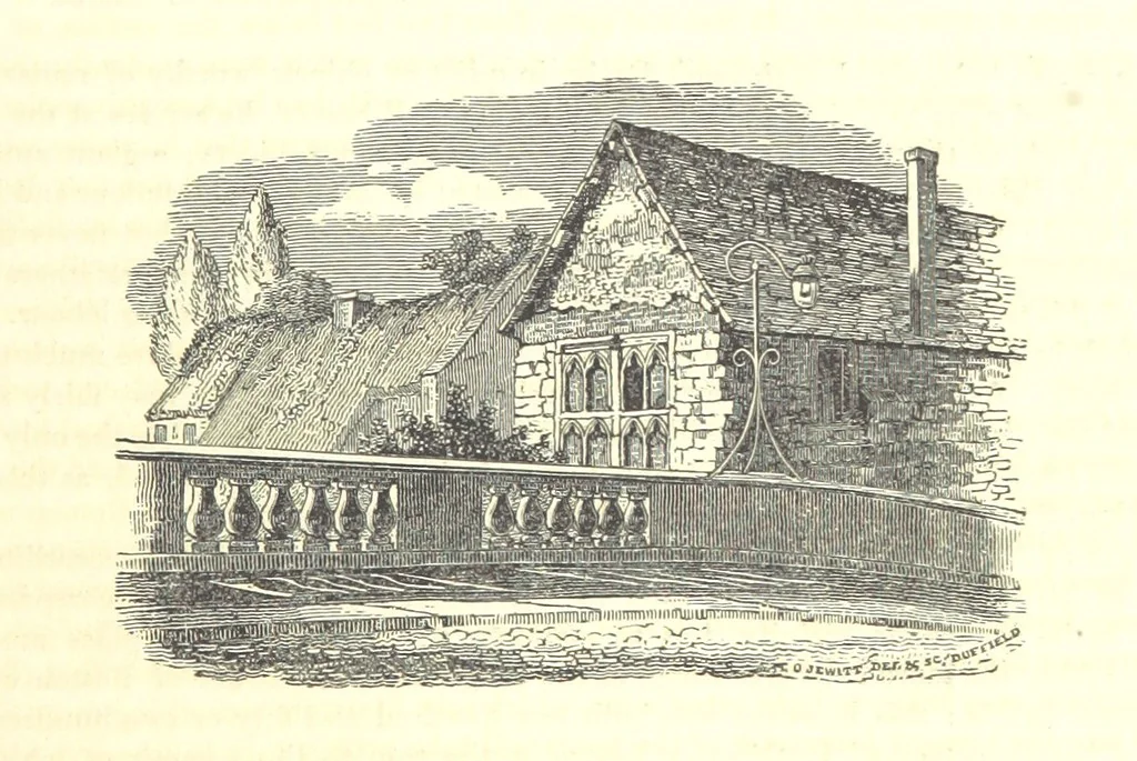 An illustration from The History and Gazetteer of the County of Derby: drawn up from actual observation, and the best authorities; containing a variety of geological, mineralogical, commercial and statistical information. Illustrated by a map of the county, and numerous copper-plate and wood engravings by the first artists. The materials collected by the publisher, S. Glover. Edited by Thomas Noble, 1831, leaf 515