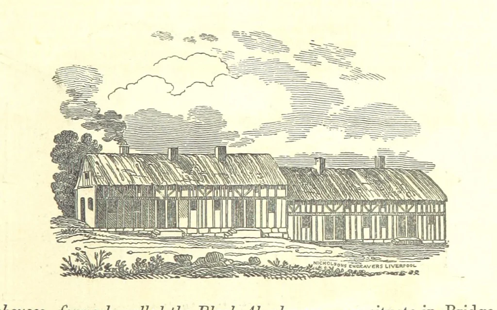 An illustration from The History and Gazetteer of the County of Derby: drawn up from actual observation, and the best authorities; containing a variety of geological, mineralogical, commercial and statistical information. Illustrated by a map of the county, and numerous copper-plate and wood engravings by the first artists. The materials collected by the publisher, S. Glover. Edited by Thomas Noble, 1831, leaf 539