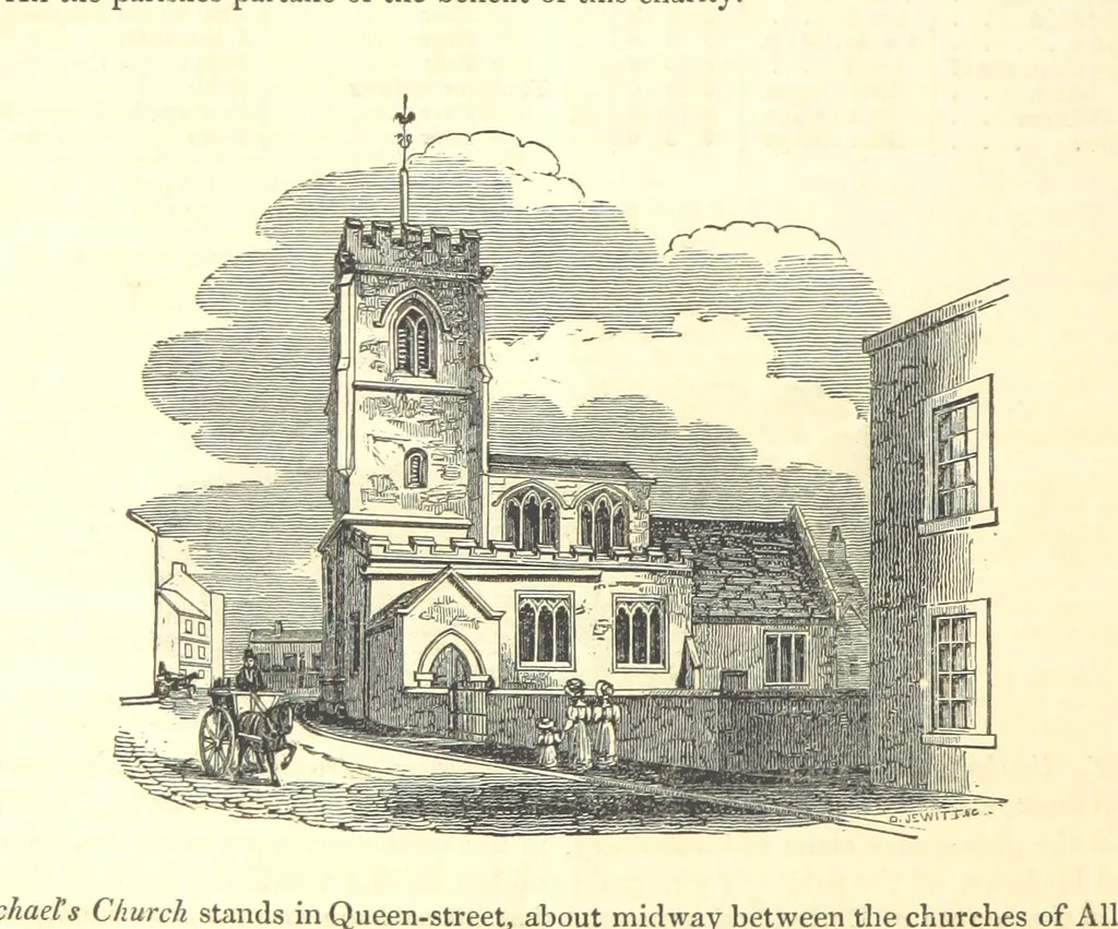 An illustration from The History and Gazetteer of the County of Derby: drawn up from actual observation, and the best authorities; containing a variety of geological, mineralogical, commercial and statistical information. Illustrated by a map of the county, and numerous copper-plate and wood engravings by the first artists. The materials collected by the publisher, S. Glover. Edited by Thomas Noble, 1831, leaf 540