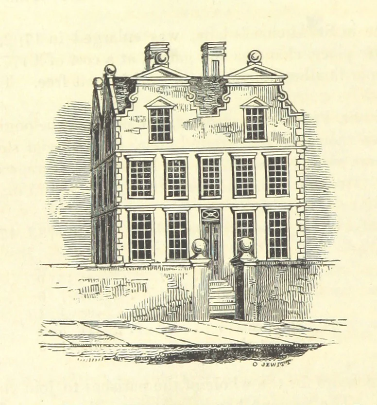 An illustration from The History and Gazetteer of the County of Derby: drawn up from actual observation, and the best authorities; containing a variety of geological, mineralogical, commercial and statistical information. Illustrated by a map of the county, and numerous copper-plate and wood engravings by the first artists. The materials collected by the publisher, S. Glover. Edited by Thomas Noble, 1831, leaf 580