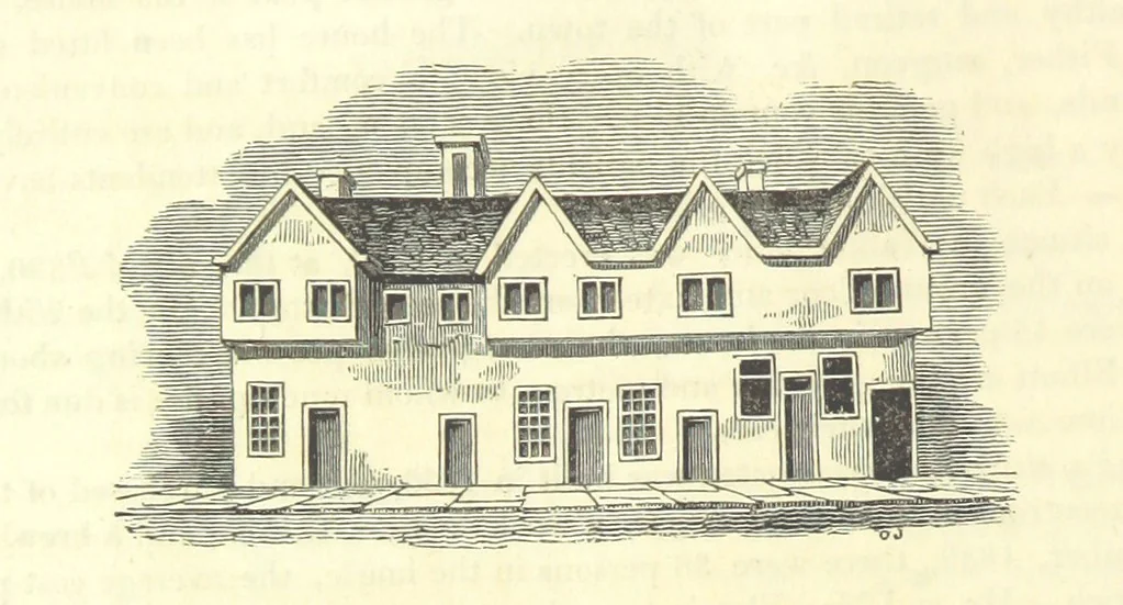 An illustration from The History and Gazetteer of the County of Derby: drawn up from actual observation, and the best authorities; containing a variety of geological, mineralogical, commercial and statistical information. Illustrated by a map of the county, and numerous copper-plate and wood engravings by the first artists. The materials collected by the publisher, S. Glover. Edited by Thomas Noble, 1831, leaf 580