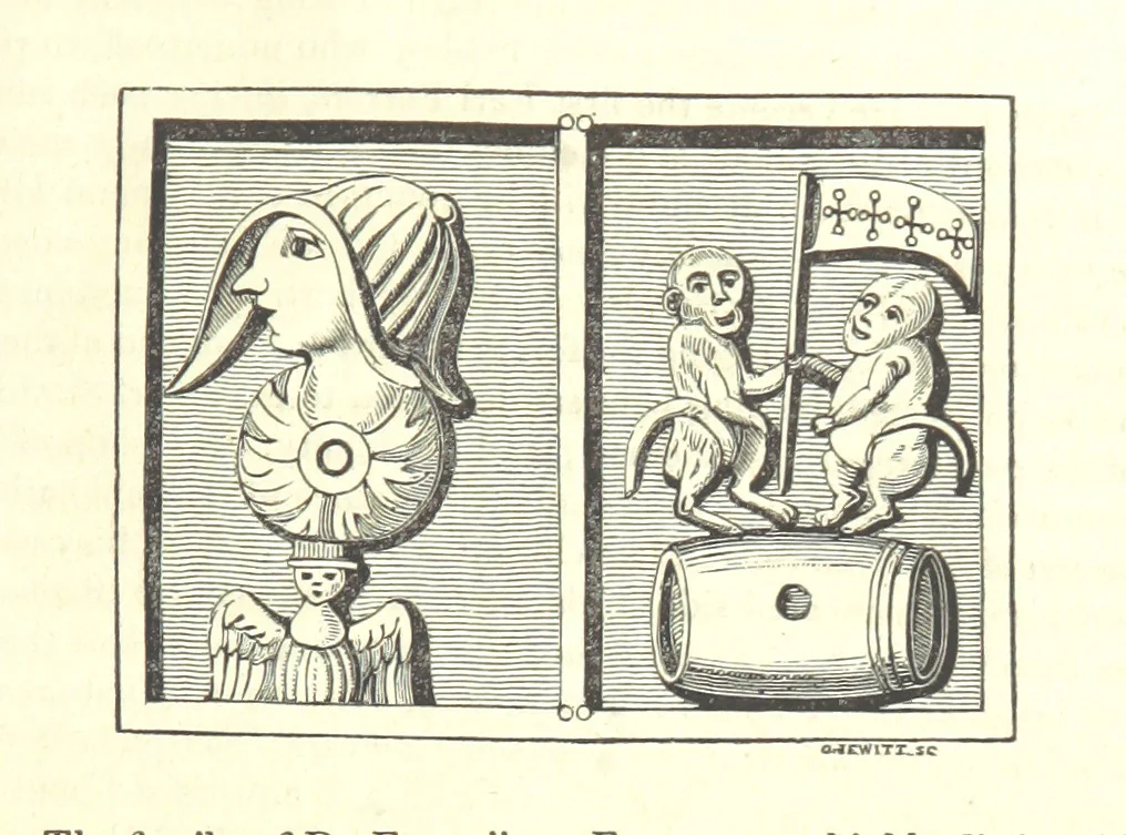 An illustration from The History and Gazetteer of the County of Derby: drawn up from actual observation, and the best authorities; containing a variety of geological, mineralogical, commercial and statistical information. Illustrated by a map of the county, and numerous copper-plate and wood engravings by the first artists. The materials collected by the publisher, S. Glover. Edited by Thomas Noble, 1831, leaf 581