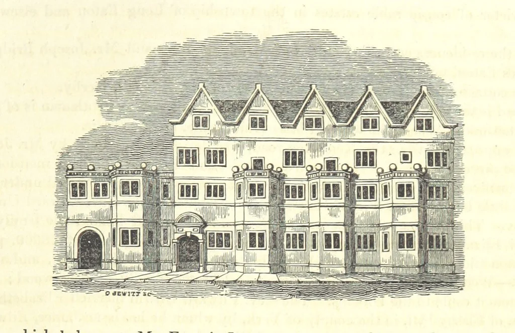 An illustration from The History and Gazetteer of the County of Derby: drawn up from actual observation, and the best authorities; containing a variety of geological, mineralogical, commercial and statistical information. Illustrated by a map of the county, and numerous copper-plate and wood engravings by the first artists. The materials collected by the publisher, S. Glover. Edited by Thomas Noble, 1831, leaf 641