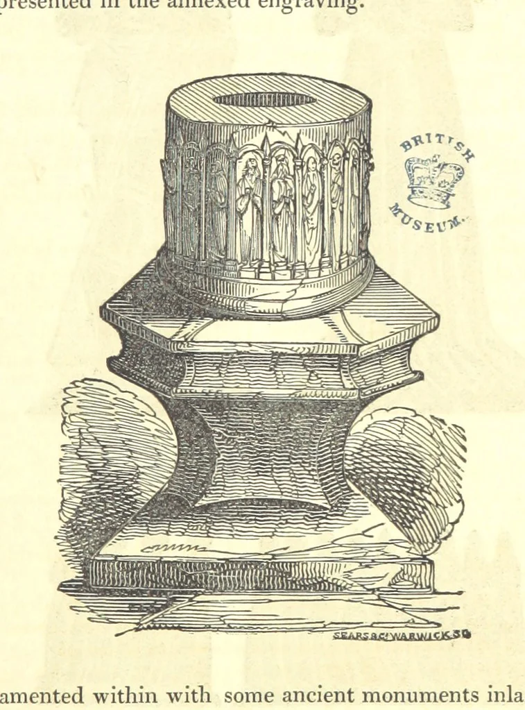 An illustration from The History and Gazetteer of the County of Derby: drawn up from actual observation, and the best authorities; containing a variety of geological, mineralogical, commercial and statistical information. Illustrated by a map of the county, and numerous copper-plate and wood engravings by the first artists. The materials collected by the publisher, S. Glover. Edited by Thomas Noble, 1831, leaf 83