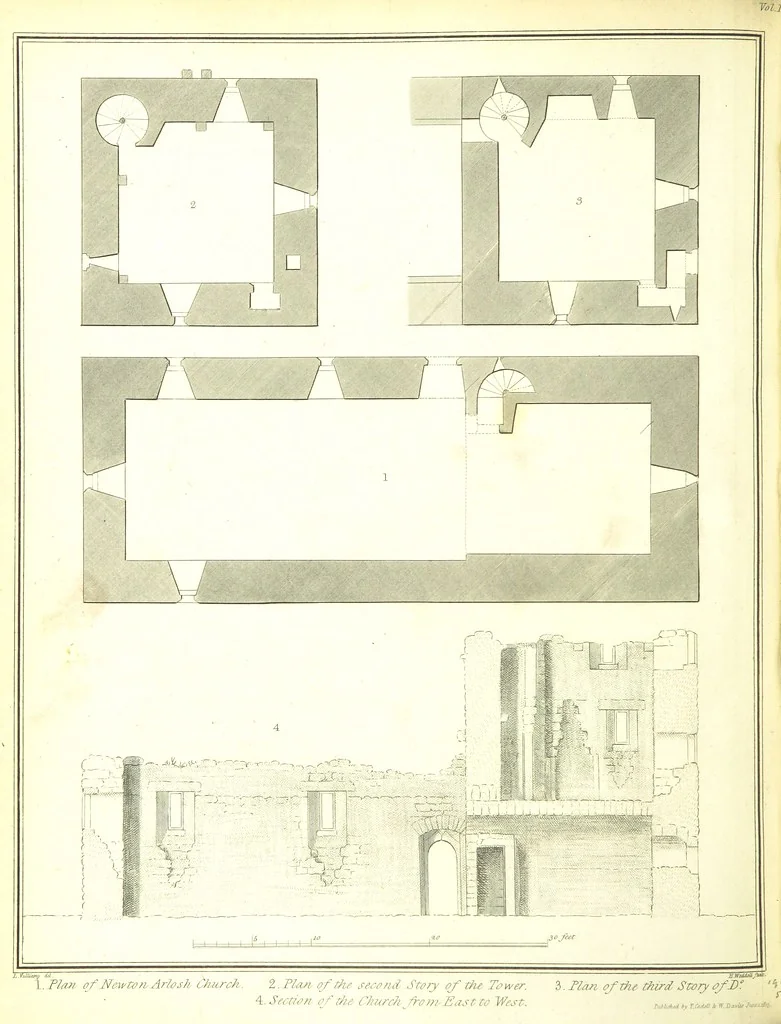 An illustration from Magna Britannia; being a concise topographical account of the several counties of Great Britain. [With copious illustrations.] vol. 1-6. L.P, 1806, leaf 242