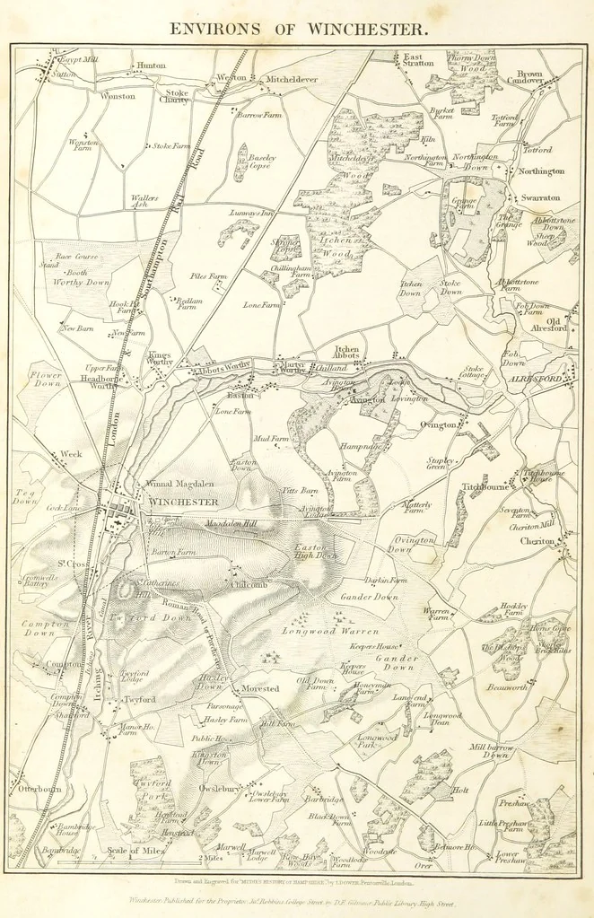 An illustration from Hampshire: its past and present condition and future prospects, 1838, leaf 146