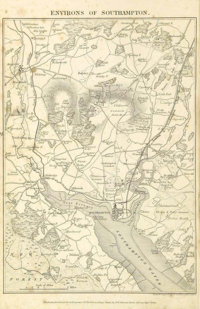 An illustration from Hampshire: its past and present condition and future prospects, 1838, leaf 198