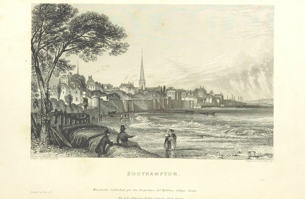 An illustration from Hampshire: its past and present condition and future prospects, 1838, leaf 258