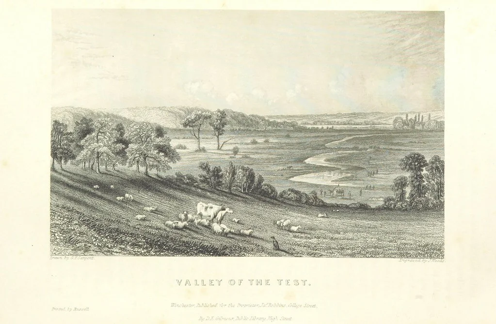 An illustration from Hampshire: its past and present condition and future prospects, 1838, leaf 338