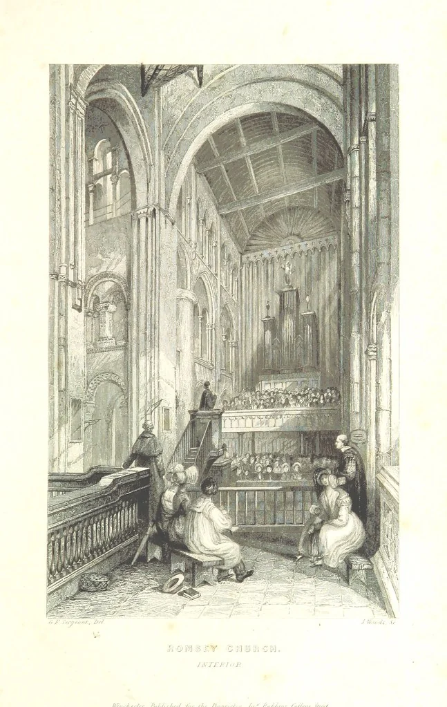 An illustration from Hampshire: its past and present condition and future prospects, 1838, leaf 345