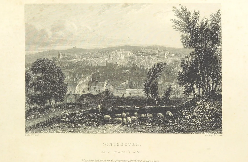 An illustration from Hampshire: its past and present condition and future prospects, 1838, leaf 66