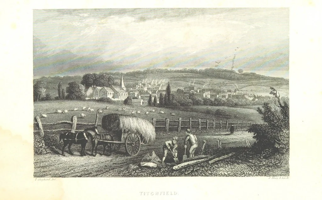 An illustration from Hampshire: its past and present condition and future prospects, 1838, leaf 227