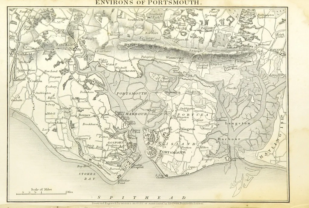 An illustration from Hampshire: its past and present condition and future prospects, 1838, leaf 240