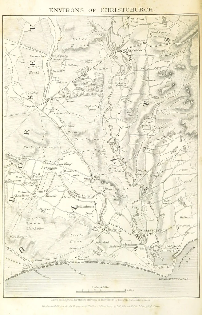 An illustration from Hampshire: its past and present condition and future prospects, 1838, leaf 346