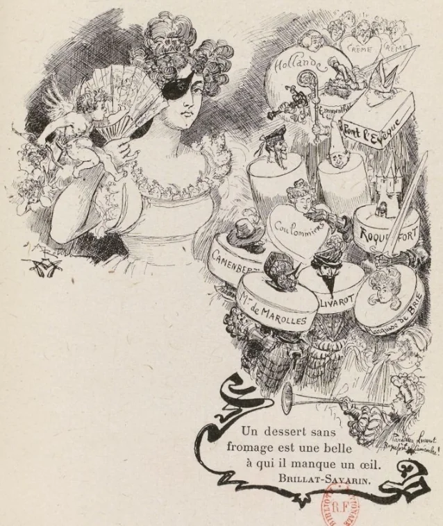 An illustration from Robida Un dessert 1904, 1904