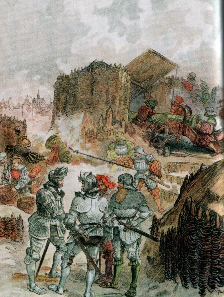 An illustration from Charleville-Mezieres Siege de 1521 Gustave Toudouz 1909, 1909
