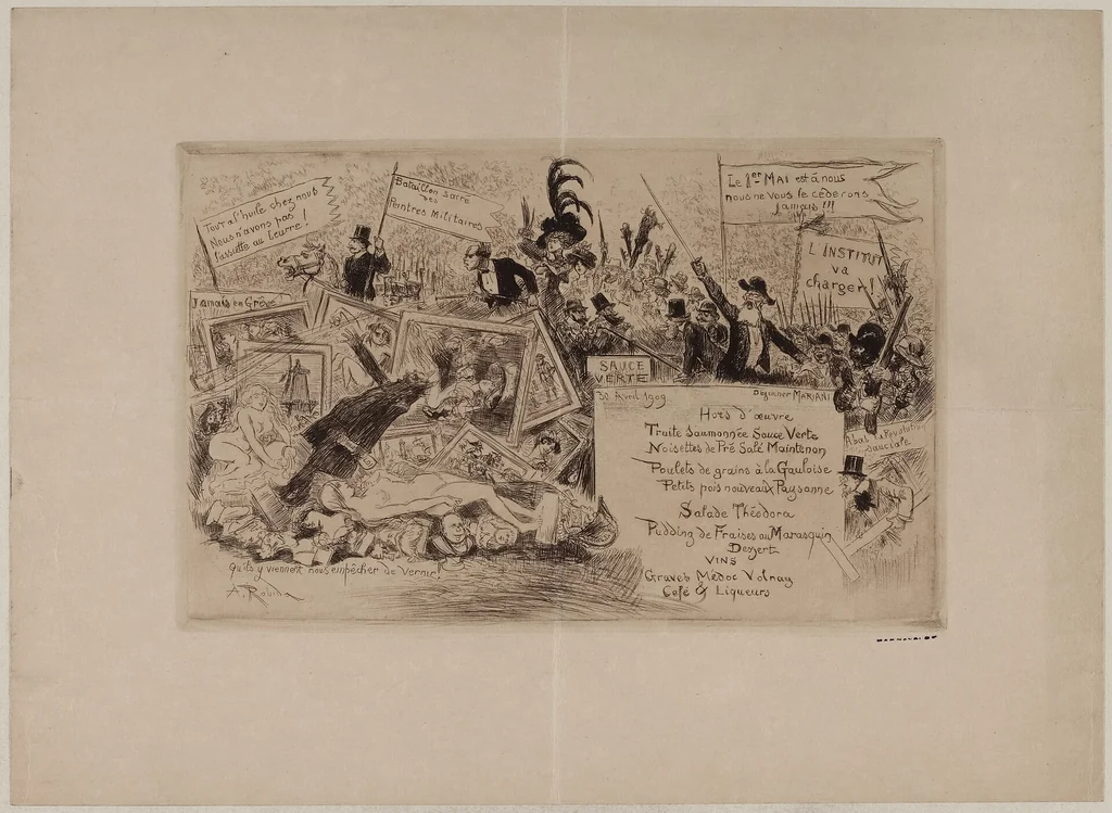 An illustration from Déjeuner Mariani, 30 avril 1909, Paris Musées 20230903200249, 1909