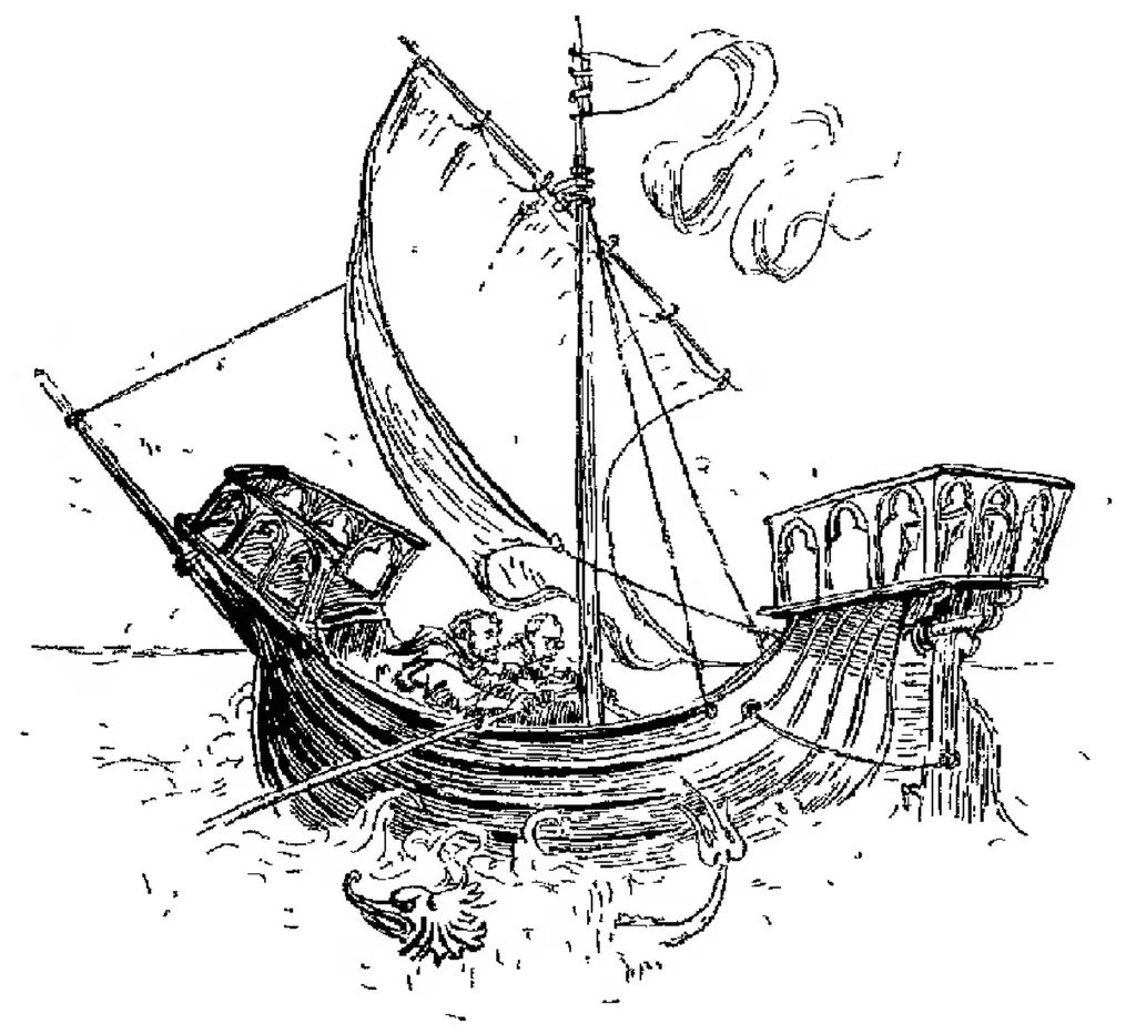 An illustration from Contes pour les bibliophiles, 1895