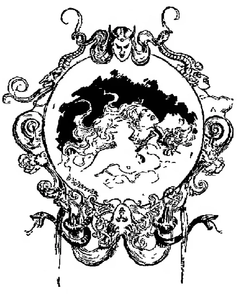 An illustration from Contes pour les bibliophiles, 1895