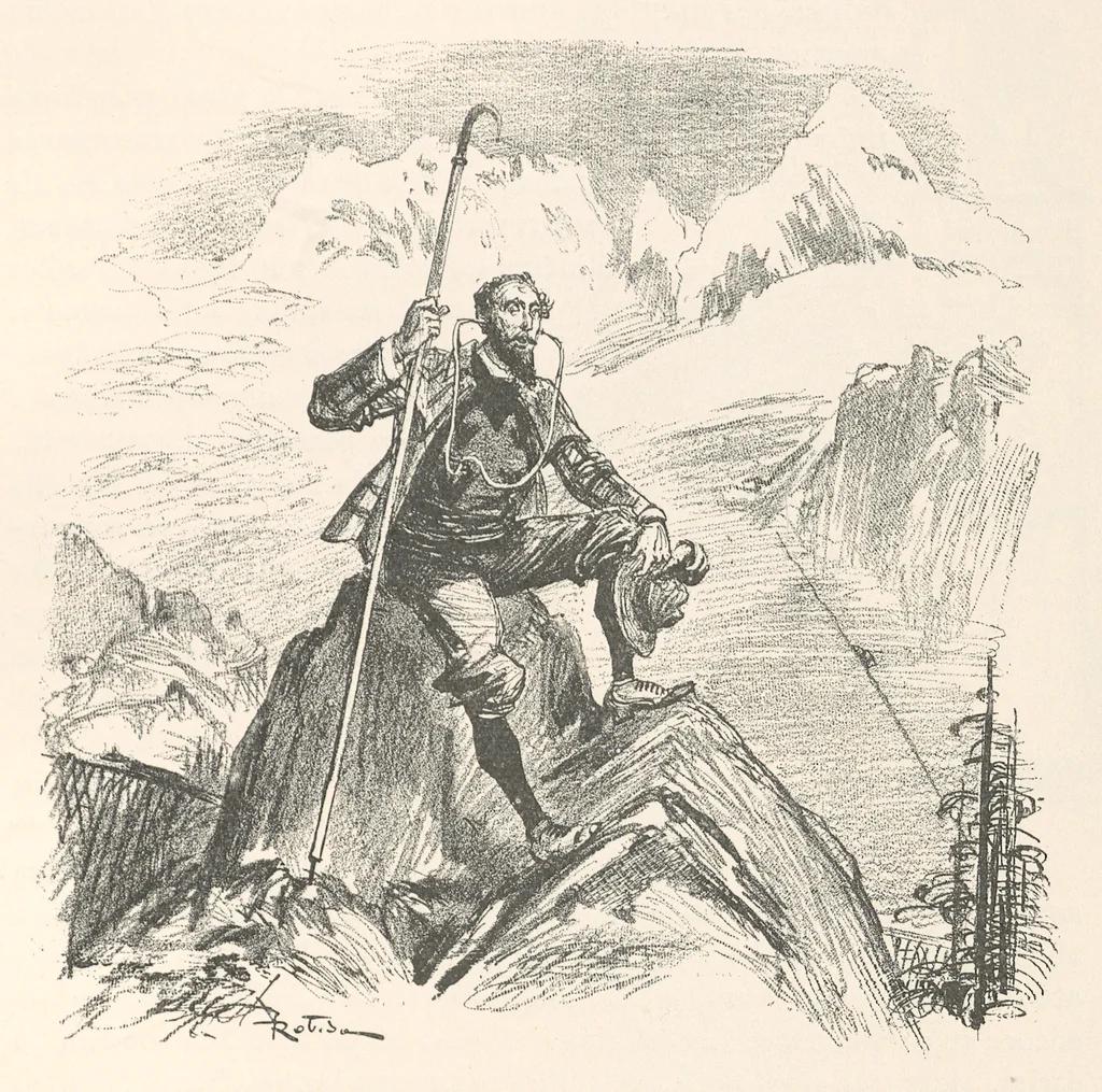 An illustration from Contes pour les bibliophiles, 1895