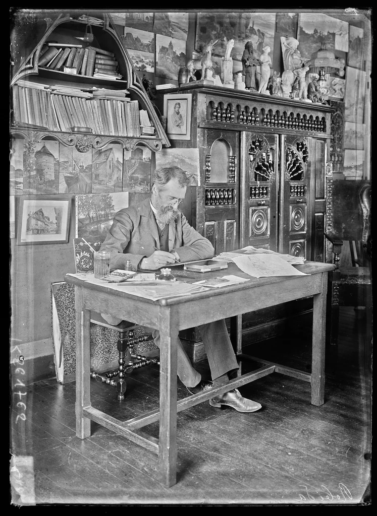 An illustration from Robida : [photographie de presse] / [Agence Rol], 1906