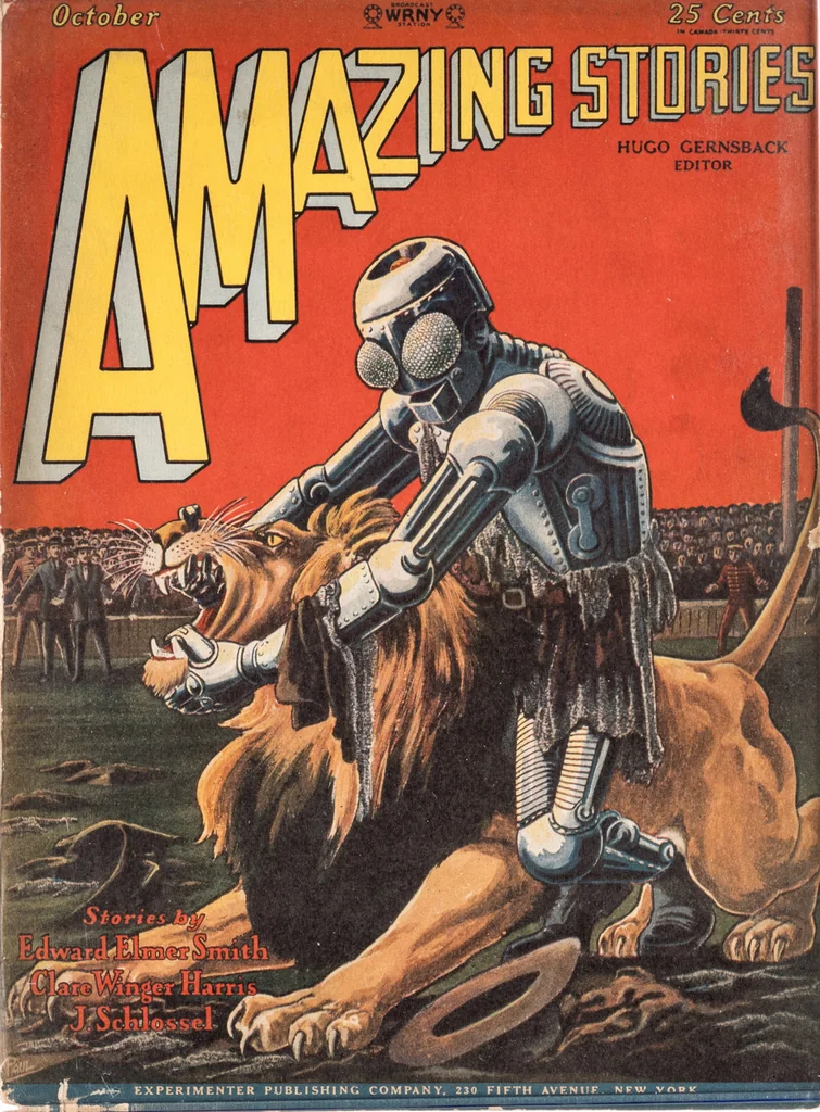 An illustration from Amazing Stories no. 31 (October 1928), 1928