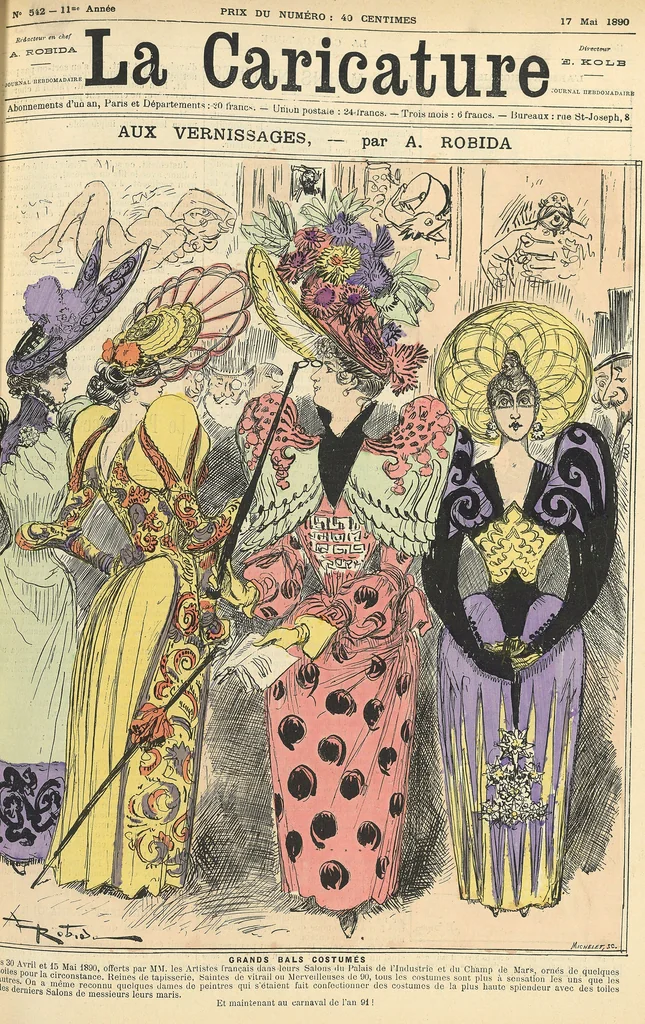 An illustration from Aux Vernissages, 1890