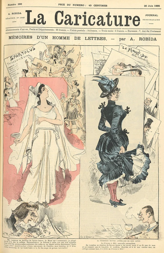 An illustration from Mémoires d'un homme de lettres, 1885