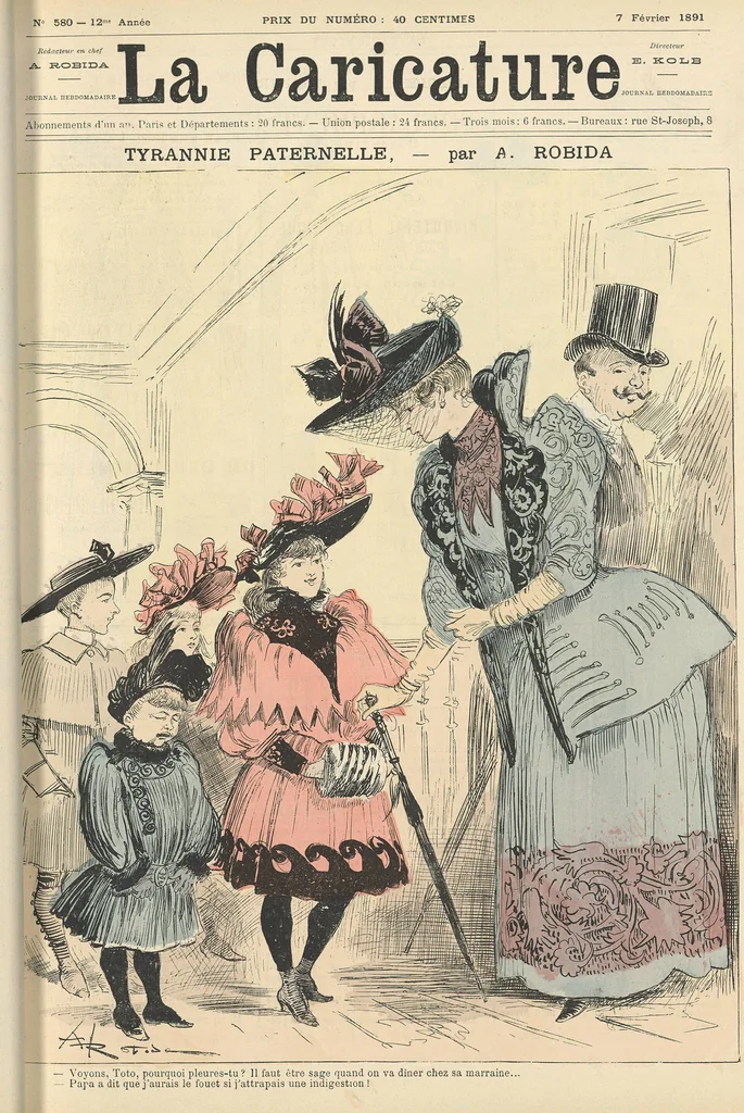 An illustration from Tyrannie paternelle, 1891