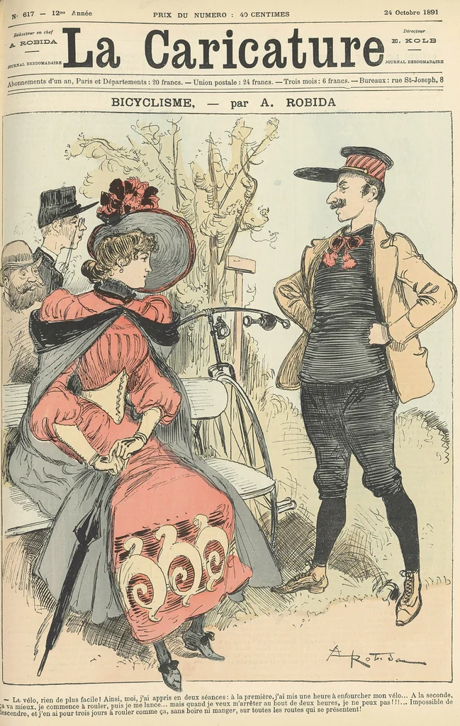 An illustration from Bicyclisme, 1891