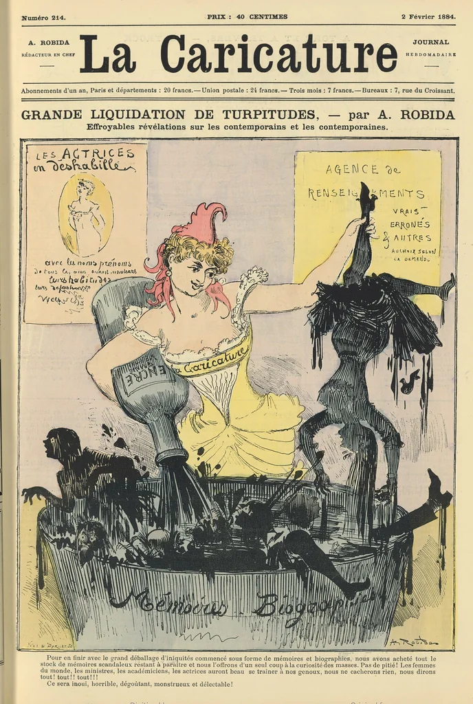 An illustration from Grande liquidation de turpitudes, 1884