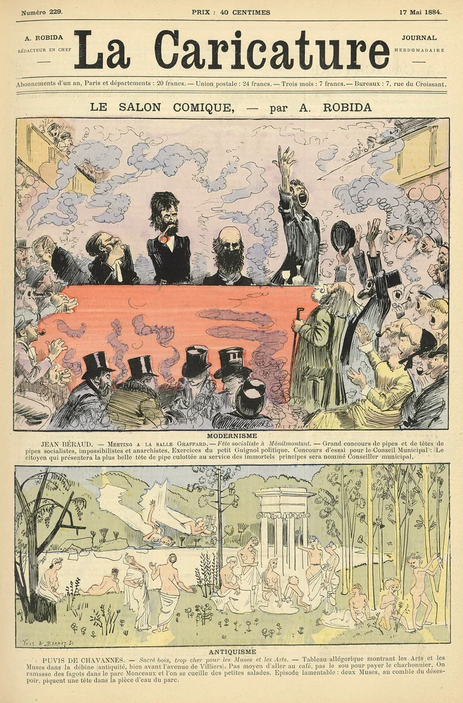 An illustration from Le salon comique, 1884