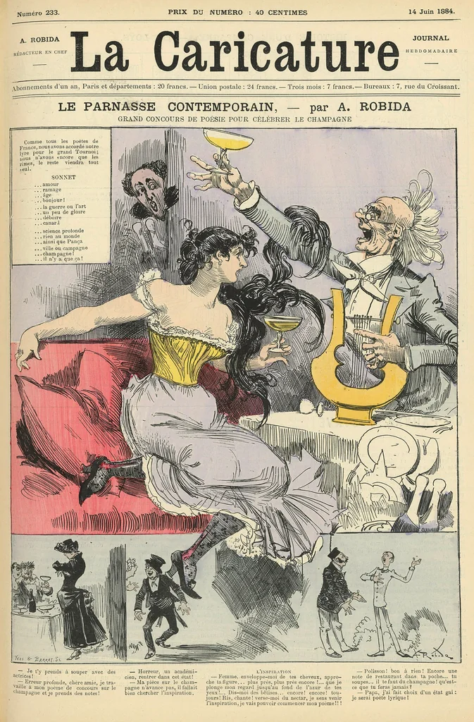 An illustration from Le Parnasse contemporain, 1884