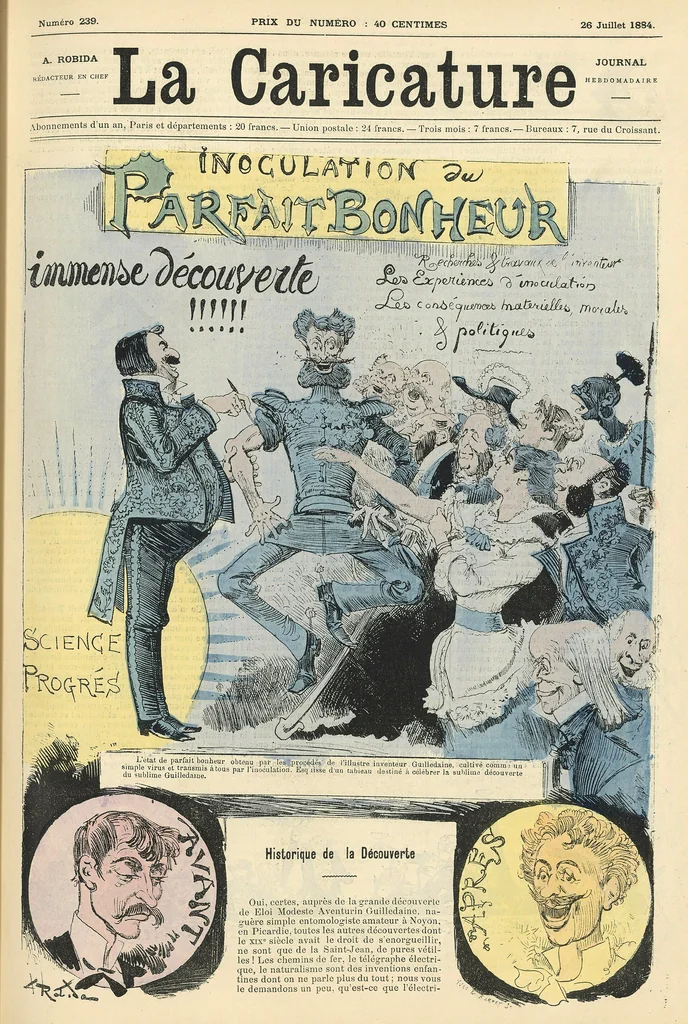 An illustration from Inoculation du parfait bonheur, 1884