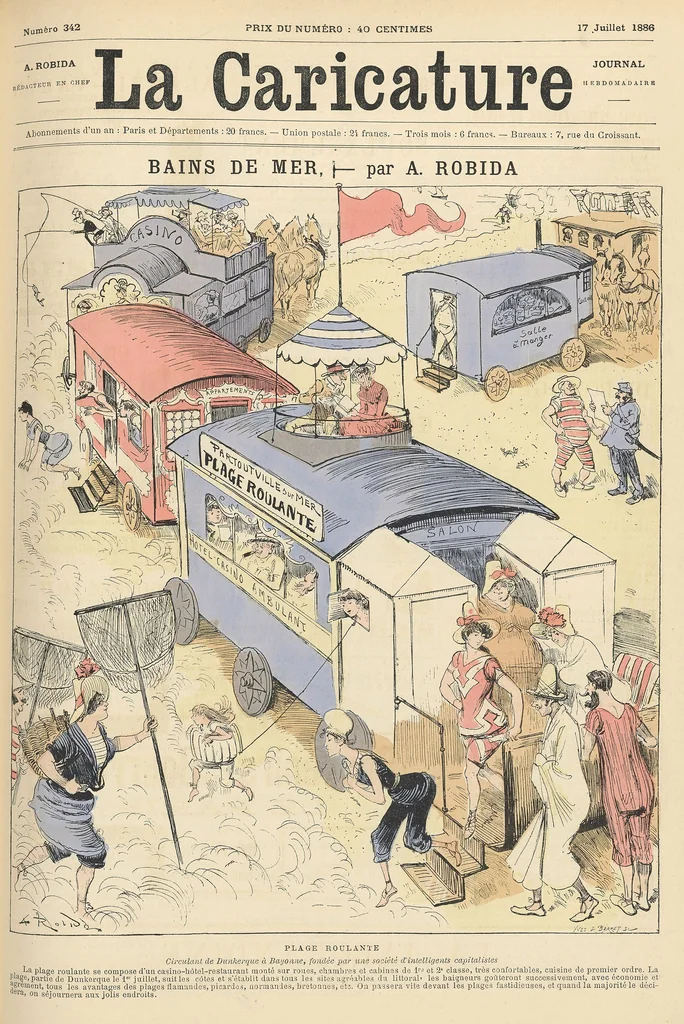 An illustration from Bains de mer, 1886