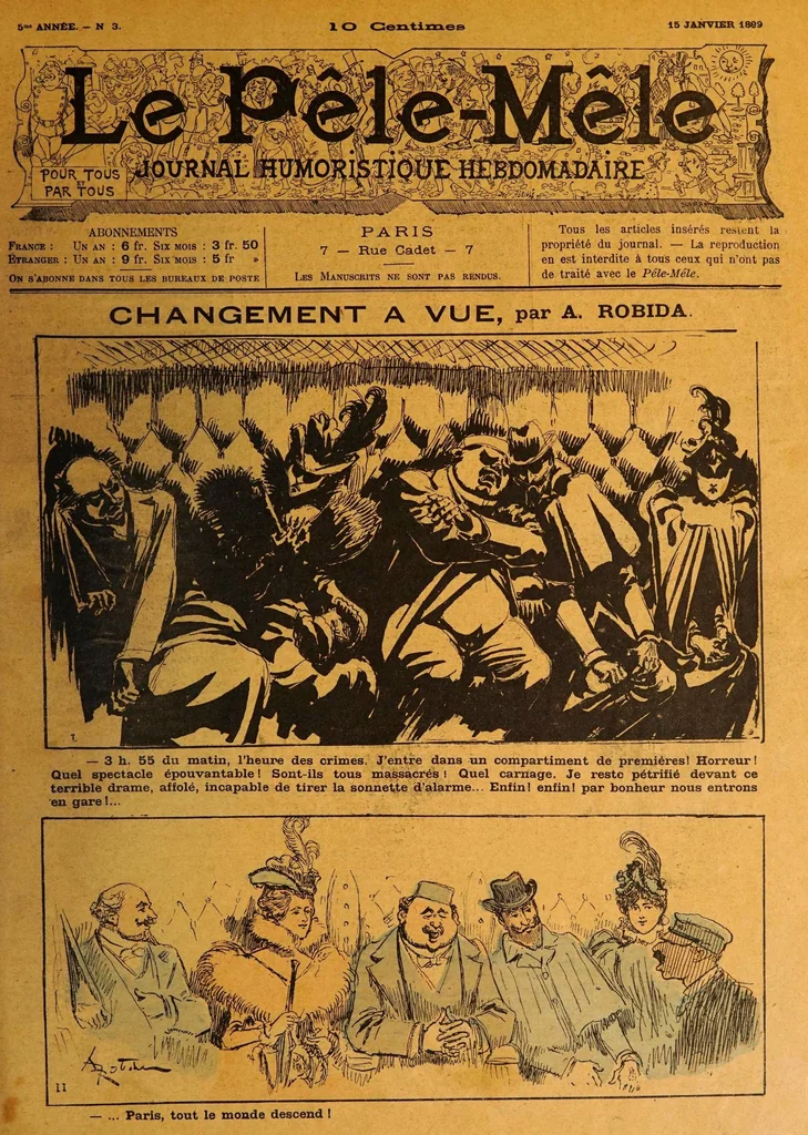 An illustration from Changement à vue, 1899