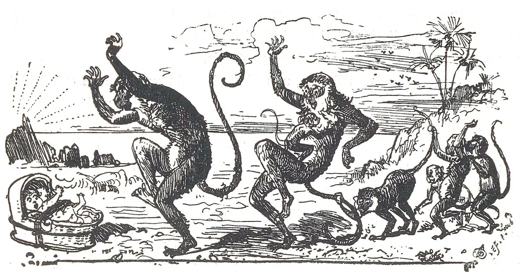 An illustration from Albert Robida - Voyages très extraordinaires de Saturnin Farandoul, 1879 page 008, 1879