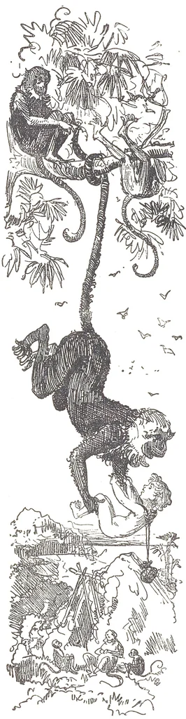 An illustration from Albert Robida - Voyages très extraordinaires de Saturnin Farandoul, 1879 page 014, 1879