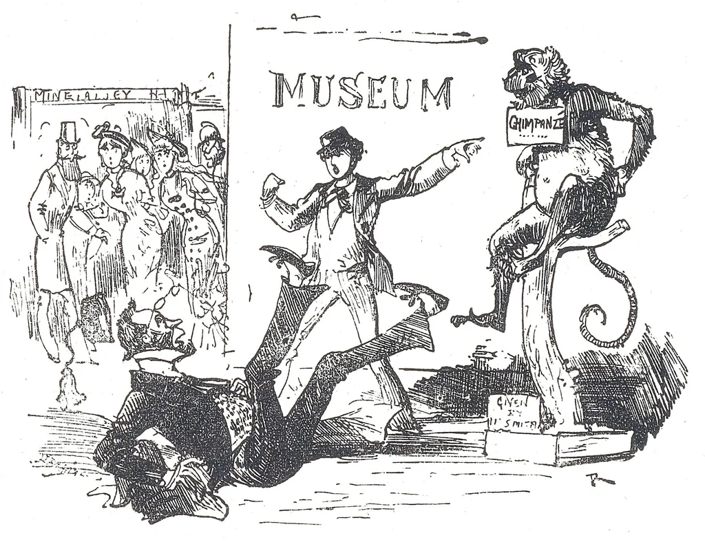 An illustration from Albert Robida - Voyages très extraordinaires de Saturnin Farandoul, 1879 page 028, 1879