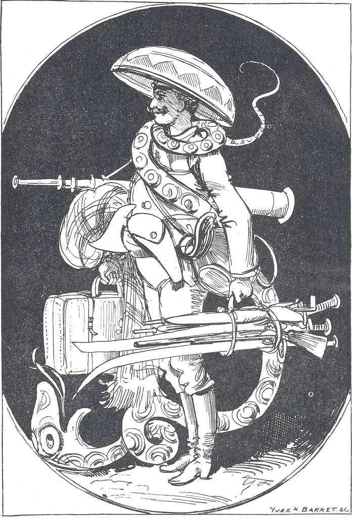 An illustration from Albert Robida - Voyages très extraordinaires de Saturnin Farandoul, 1879 page 005, 1879