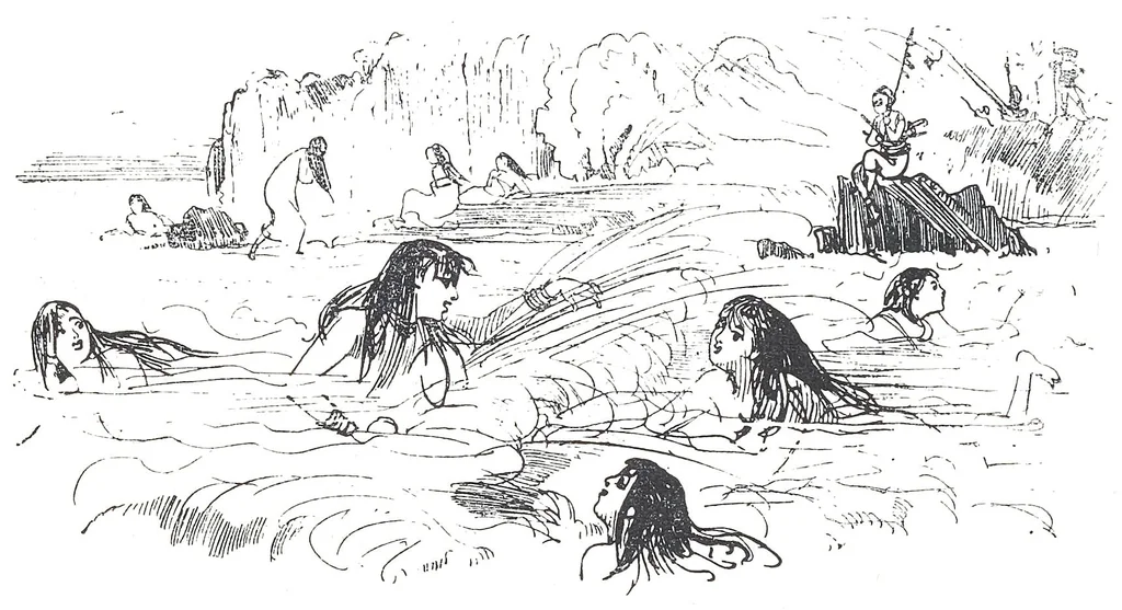 An illustration from Albert Robida - Voyages très extraordinaires de Saturnin Farandoul, 1879 page 074, 1879