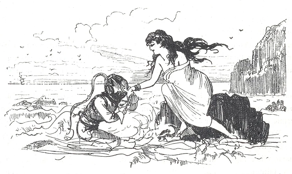 An illustration from Albert Robida - Voyages très extraordinaires de Saturnin Farandoul, 1879 page 075, 1879